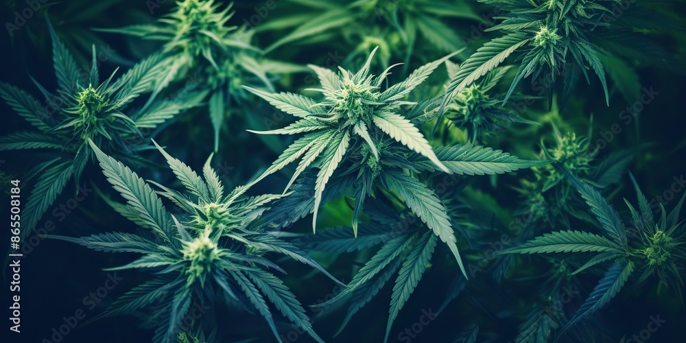 AI Generated. AI Generative. Raw flower plant herbal medicnie canabis leaves green marijuana background. Graphic Art AI Generated. AI Generative. Raw flower plant herbal medicnie canabis leaves green marijuana background. Graphic Art