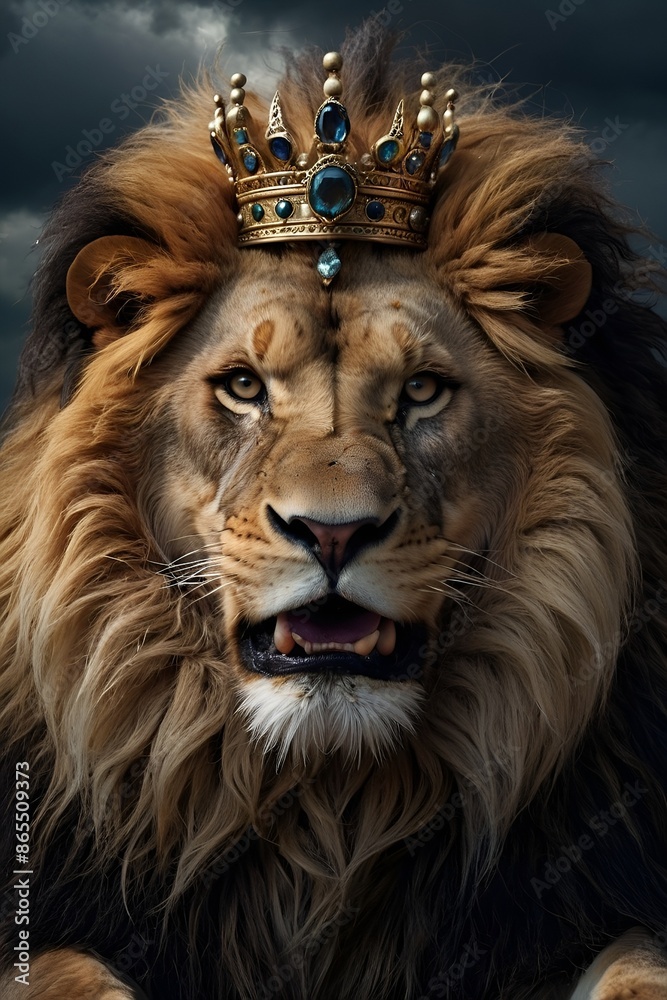 portrait of a lion