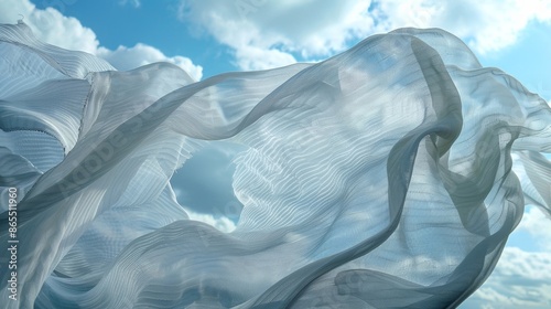 Wallpaper Mural The silk dances and flutters like a kite held only by the invisible power of the wind. Torontodigital.ca