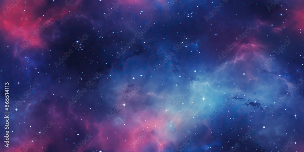 Obraz premium AI Generated. AI Generative. Color bright abstract space cosmic galaxy universe background with many stars decoration. Graphic Art