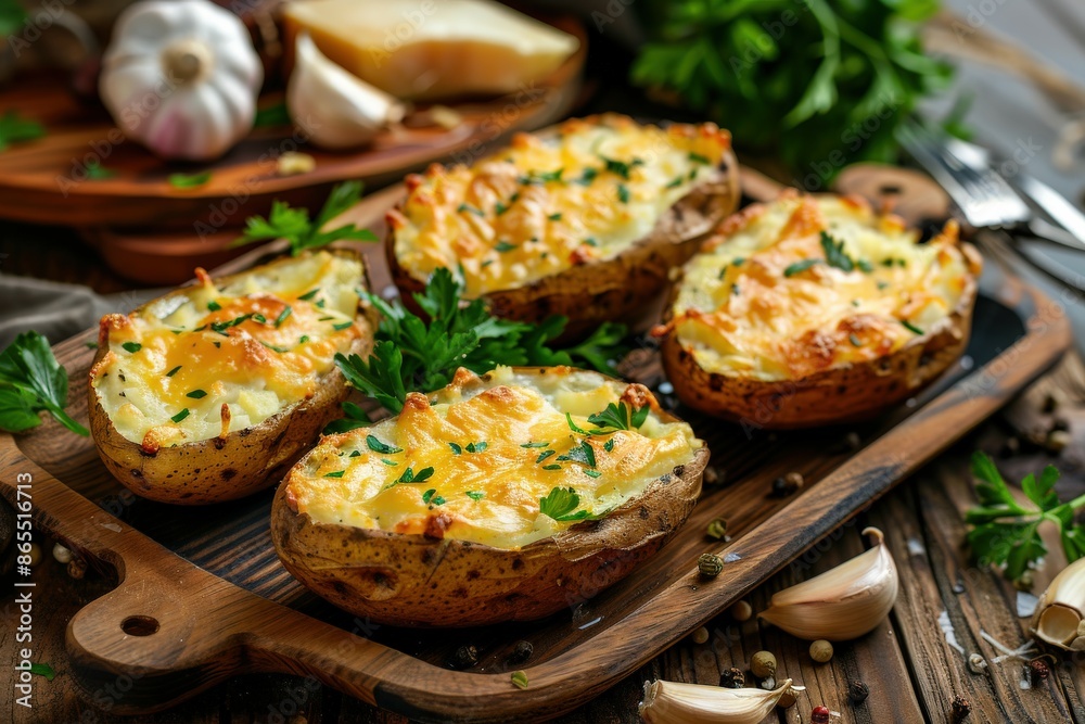 Baked Potato Appetizer With Cheese Baked Potato Appetizer With Cheese
