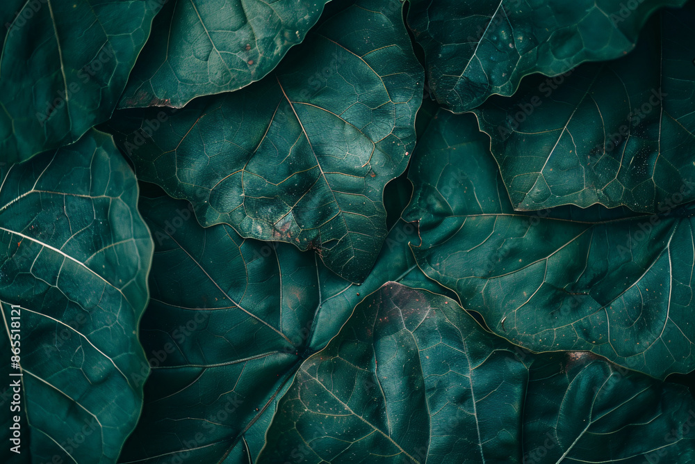 Green leaf texture background, close-up of the veins on one side of an elegant tropical green leaf, macro photography, symmetrical composition, detailed texture, vibrant colors, natural lighting, gree Green leaf texture background, close-up of the veins on one side of an elegant tropical green leaf, macro photography, symmetrical composition, detailed texture, vibrant colors, natural lighting, gree