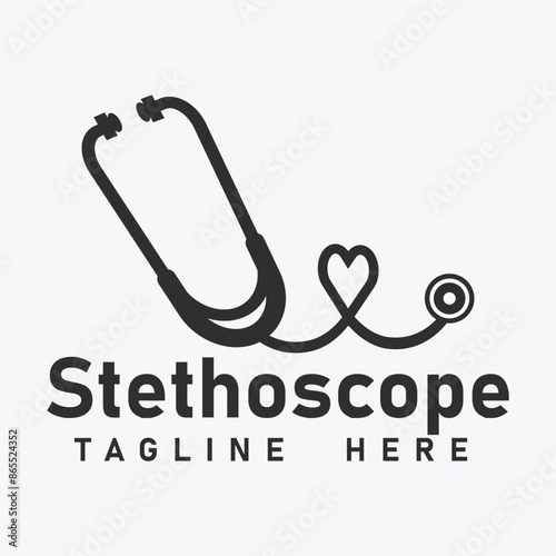 Medical Vector logo Design and Stethoscope logo