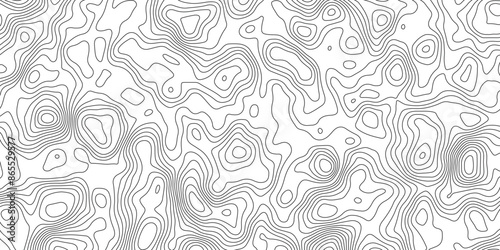 White topology topography vector art abstract background digital shapes contour map texture