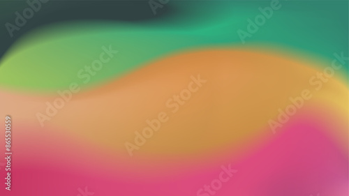 Abstract gradiant mesh wavy multicolor gradient red yellow green wallpaper soothing background blurry colorfull cover photo