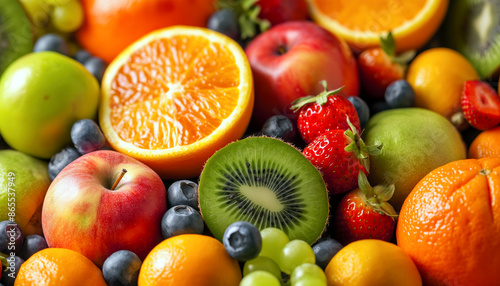 A Colorful Collection of Fresh Fruits