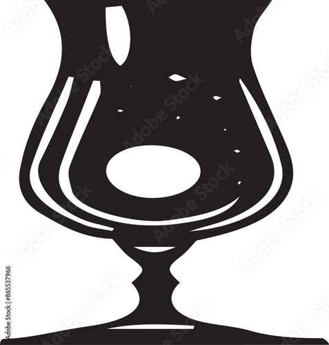 water glass. AI generated.