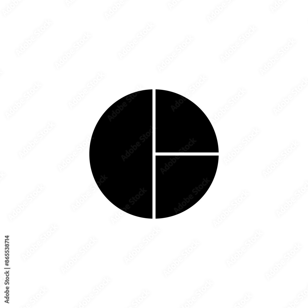 Pie chart icon. sign design on white backround. Pie chart icon. sign design on white backround.