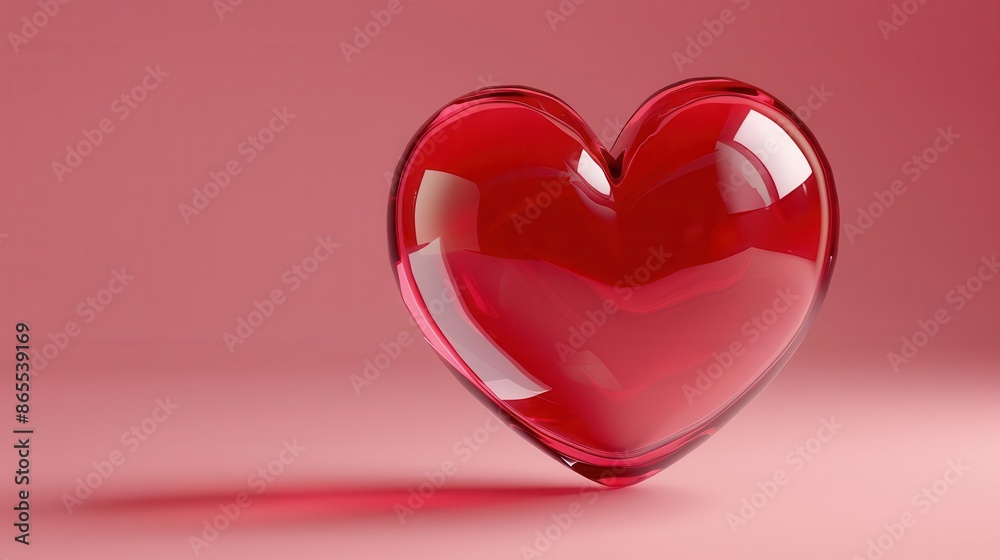 romantic 3d heart vibrant red heart object floating on pink background for valentines day designs 3d rendering romantic 3d heart vibrant red heart object floating on pink background for valentines day designs 3d rendering