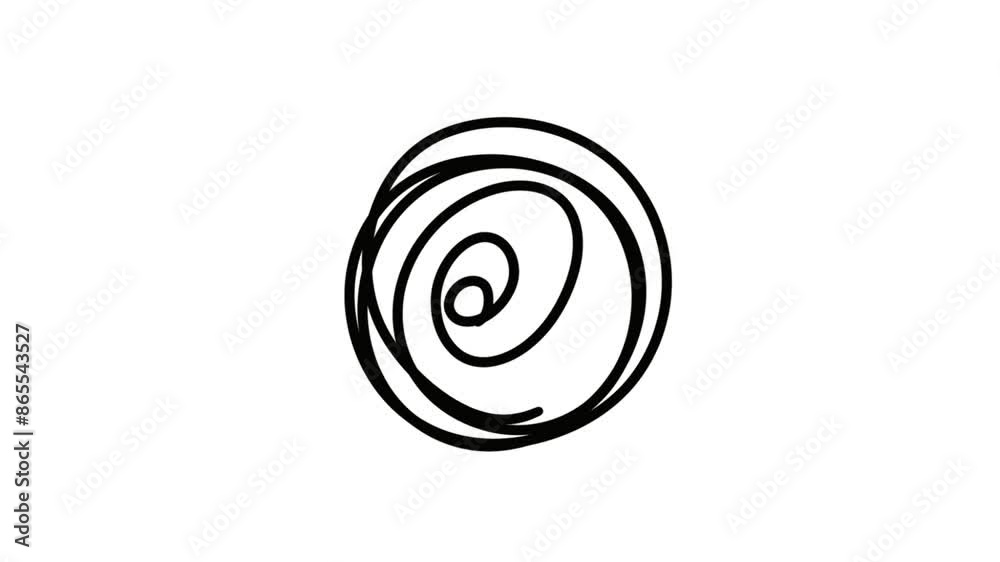 spiral animation on white background spiral animation on white background