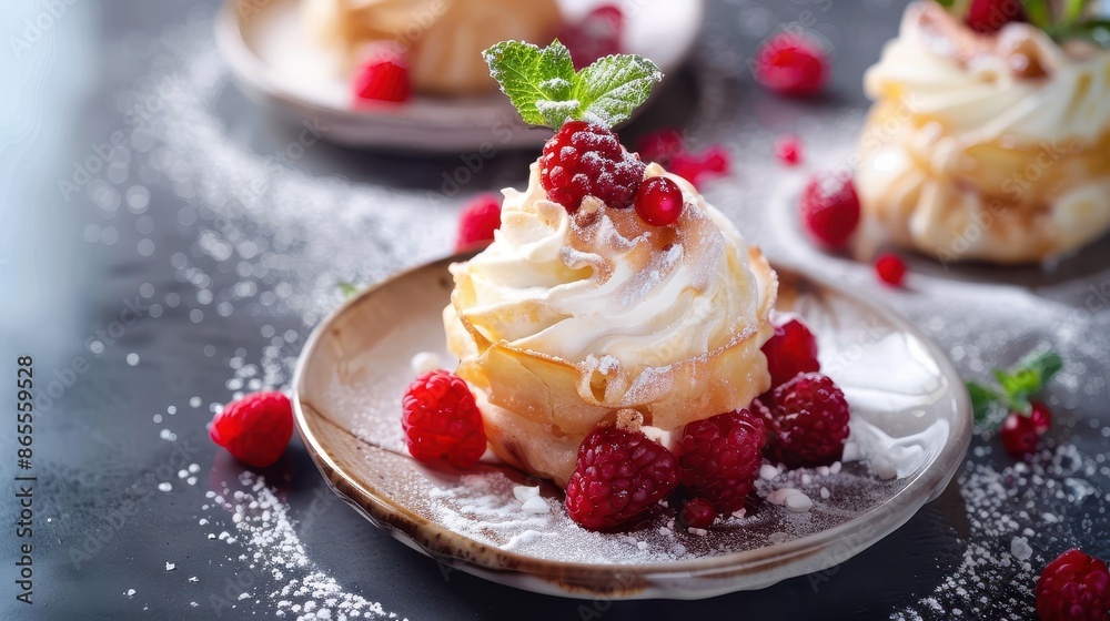 Trendy Viral sweet dessert pastry crookie