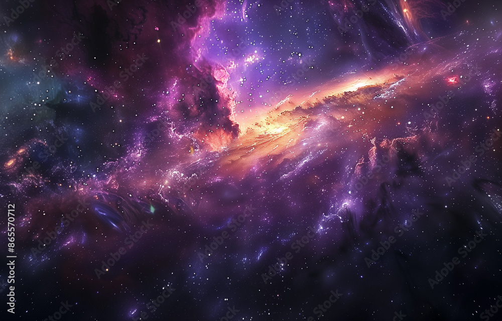 Fototapeta premium The vastness of universe captured in an expansive