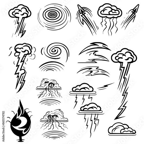 Storm icon, electricity icon, flash icon, lightning icon, thunder icon, thunderstorm icon, weather icon, danger icon, illustration icon, bolt icon, light icon, thunderbolt icon, climate icon, stroke i