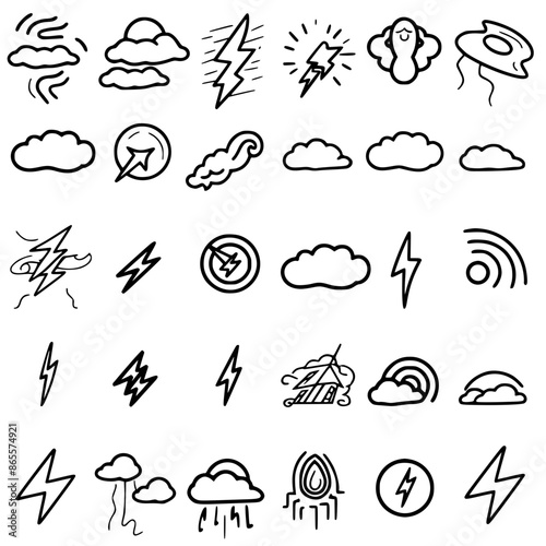 Storm icon, electricity icon, flash icon, lightning icon, thunder icon, thunderstorm icon, weather icon, danger icon, illustration icon, bolt icon, light icon, thunderbolt icon, climate icon, stroke i