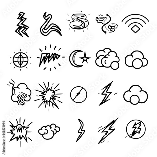 Storm icon, electricity icon, flash icon, lightning icon, thunder icon, thunderstorm icon, weather icon, danger icon, illustration icon, bolt icon, light icon, thunderbolt icon, climate icon, stroke i