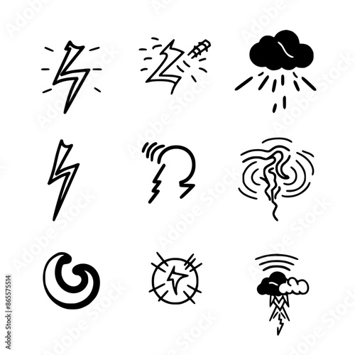 Storm icon, electricity icon, flash icon, lightning icon, thunder icon, thunderstorm icon, weather icon, danger icon, illustration icon, bolt icon, light icon, thunderbolt icon, climate icon, stroke i