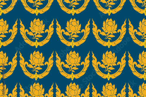 folk embroidery, and Mexican style, Aztec geometric art ornament print, Design for carpet , cover, wallpaper, wrapping, fabric, clothing , Ikat Abstract Ethnicart, Seamless pattern in tribal
