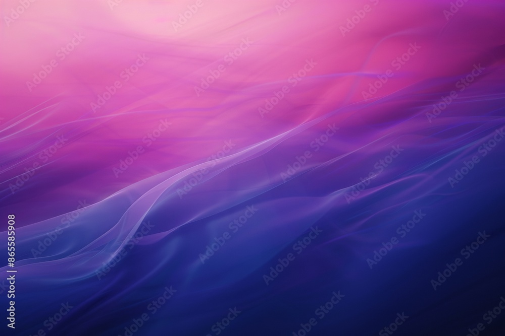 Obraz premium Abstract purple and blue background with blurred waves