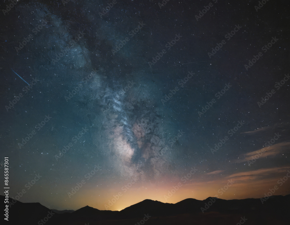 Il cielo notturno si accende di stelle, ogni luce una finestra sull'infinito.
