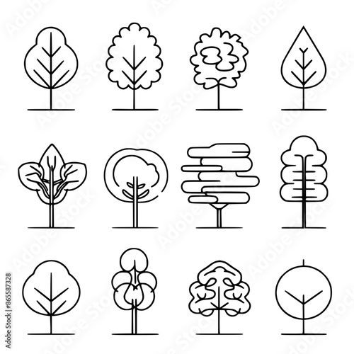 Tree Icon, Tree Vector, Tree illustration, palm tree icon, palm tree svg, Christmas tree svg, ecosystem, growth, horizontal, icon set, outline, panoramic, abstract, illustration, shape, birch tree, fi