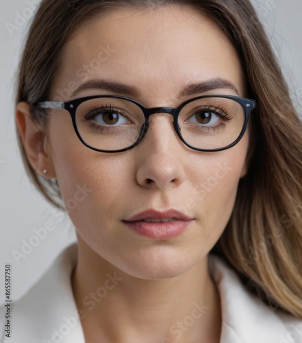 Professional Success Woman in White Shirt and Blazzer