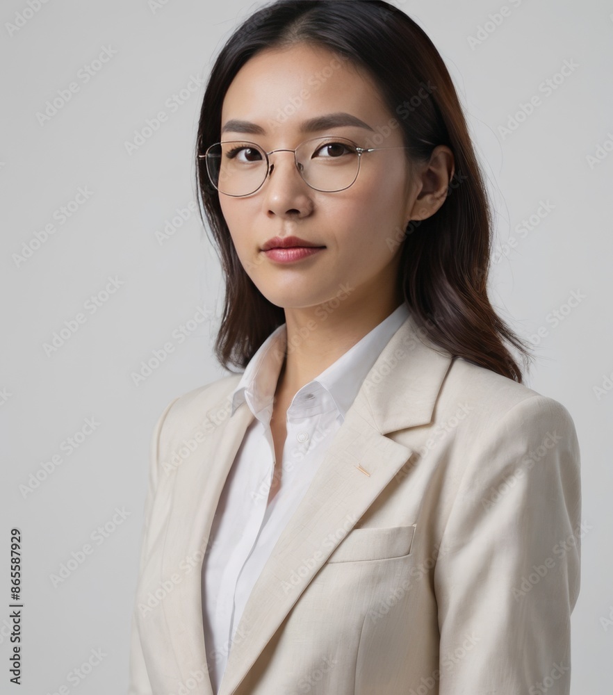 Professional Success Woman in White Shirt and Blazzer Professional Success Woman in White Shirt and Blazzer