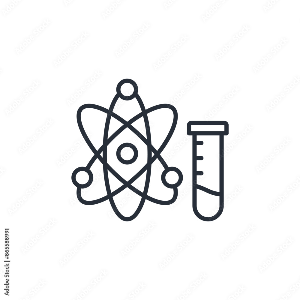 Science icon. vector.Editable stroke.linear style sign for use web design,logo.Symbol illustration. Science icon. vector.Editable stroke.linear style sign for use web design,logo.Symbol illustration.