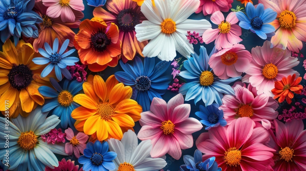 A Colorful Bouquet of Blooms A Colorful Bouquet of Blooms
