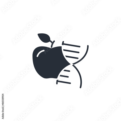 transgenic icon. vector.Editable stroke.linear style sign for use web design,logo.Symbol illustration.