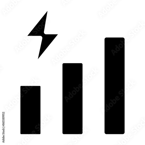 Intensity Vector Glyph Icon Design