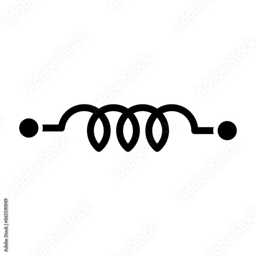 Inductor Vector Glyph Icon Design
