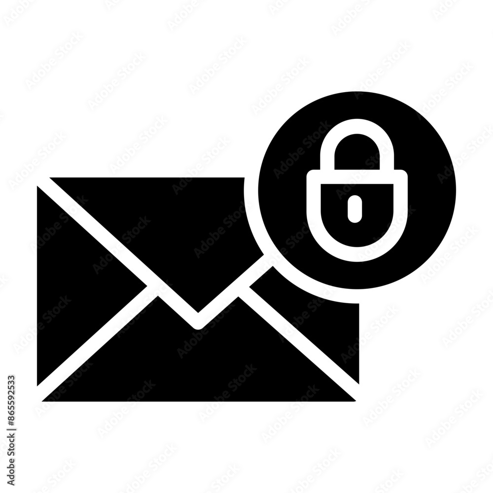 Private Message Vector Glyph icon design Private Message Vector Glyph icon design