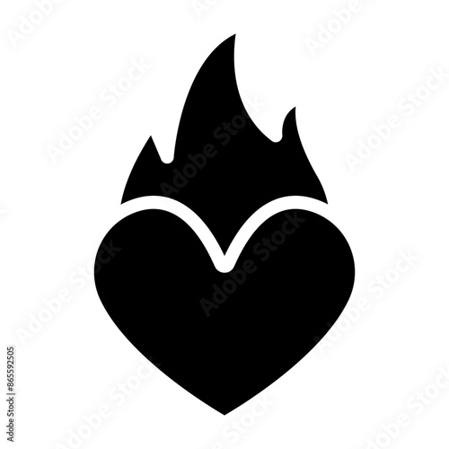Passion Vector Glyph icon design