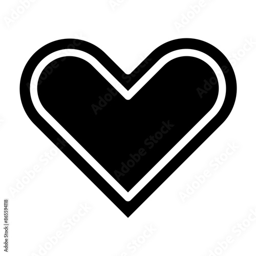 Love Vector Glyph Icon Design