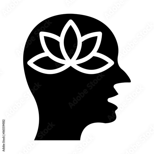 Calm Vector Glyph Icon Design