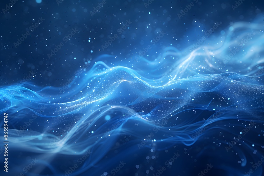 Ethereal Blue Waves of Light and Energy Ethereal Blue Waves of Light and Energy