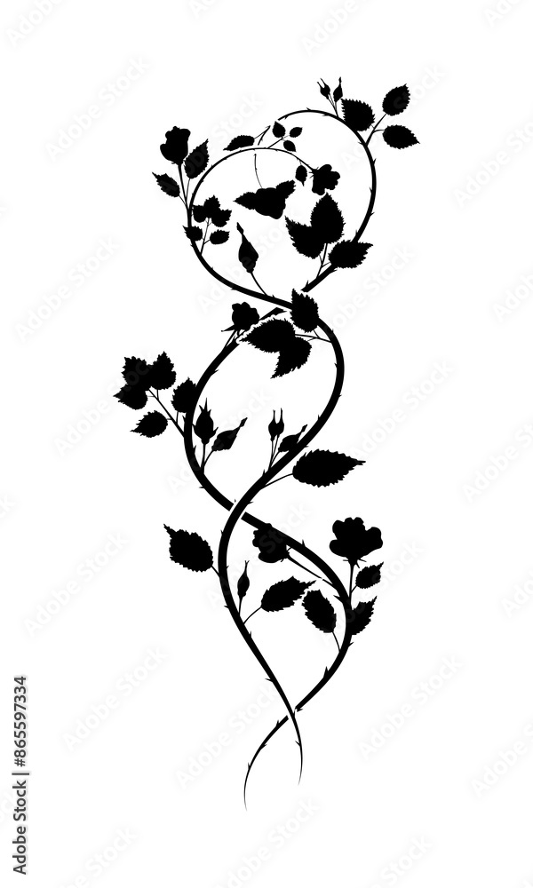 Naklejka premium ornament roses weave pattern for typography vector