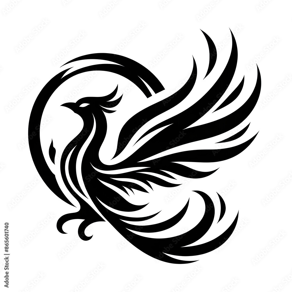 Fototapeta premium Bird monotone logo