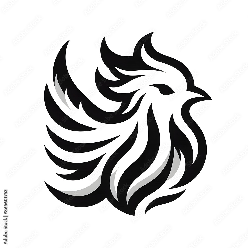 Obraz premium Bird monotone logo