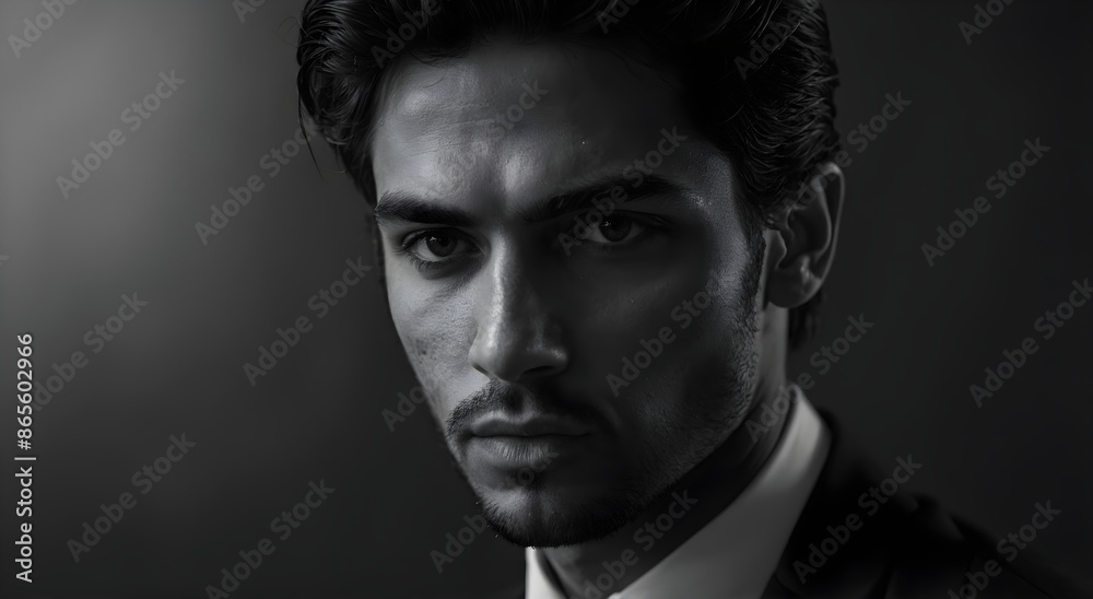 Obraz premium portrait of a model in suit