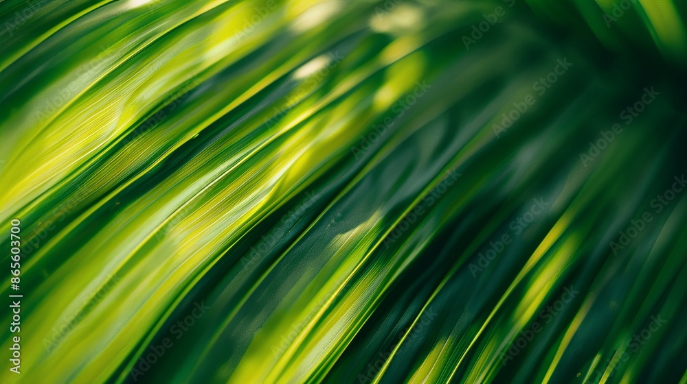 Green tropical plant close-up. Green tropical plant close-up.