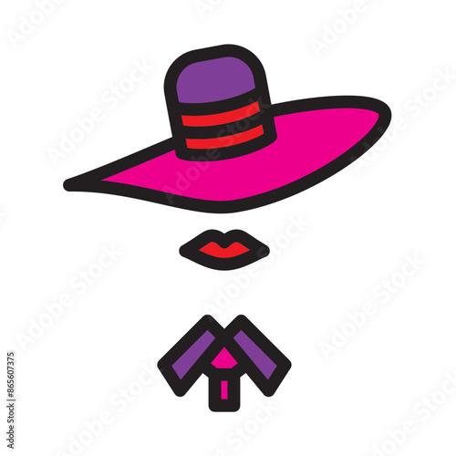 Fashion Designers Vector Filled Icon Design