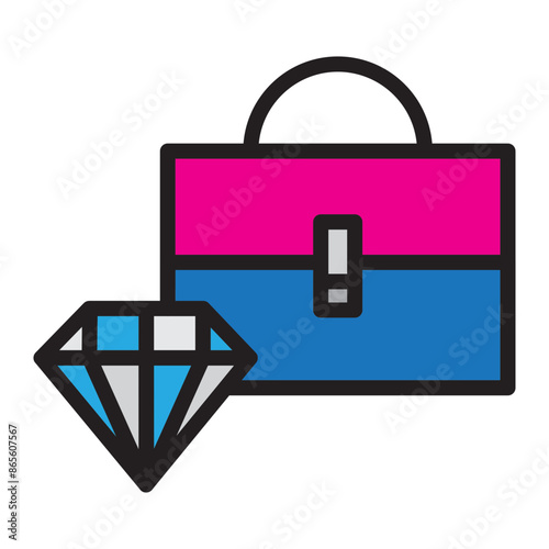 Luxury Vector Filled Icon Design