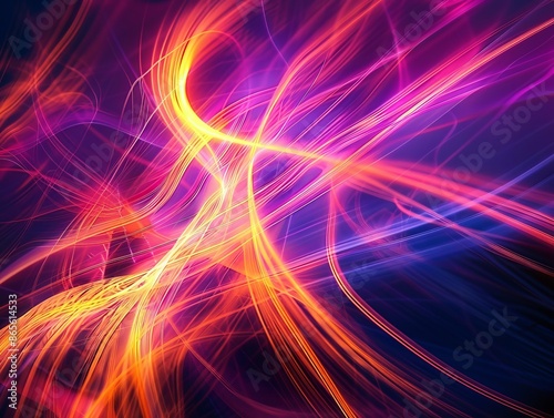 Dynamic and colorful abstract representation of energy flow, a vibrant choice for background or wallpaper and could be a best-seller © Monty
