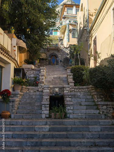 Chiesa di San Giuseppe, a small historical church in the historical city center of Taormina, Sicily, Italy © scimmery1