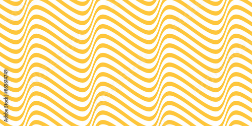 Horizontal wavy noodle background. Linear twisted pattern for ramen design. Psychedelic striped banner.