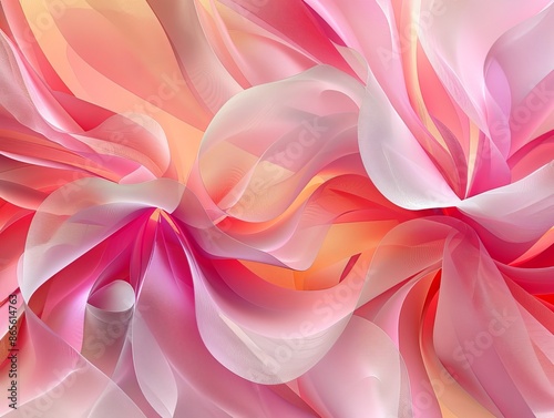 An eye-catching digital artwork with vibrant floral shapes creating a stunning abstract, wallpaper, and potential best-seller