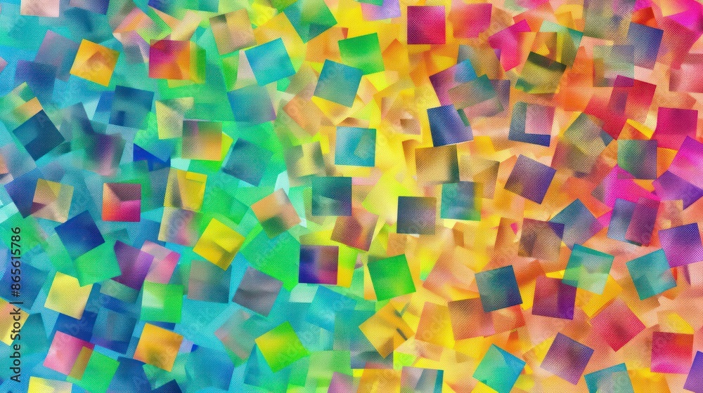 Abstract Colorful Square Pattern Abstract Colorful Square Pattern