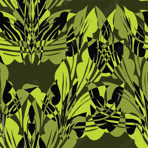 Trendy floral seamless pattern collection. Set of vintage 70s style flower background illustration. Colorful pastel color groovy artwork bundle, y2k nature backgrounds with spring plants