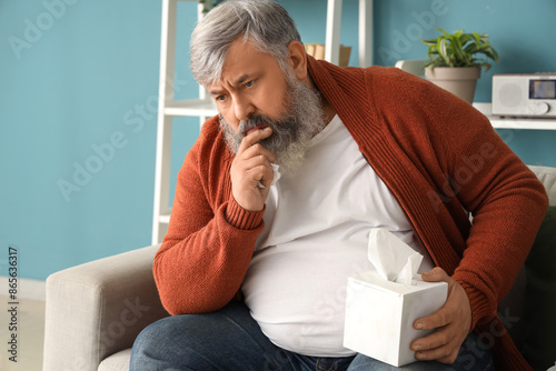 Portrait of sad senior man ...